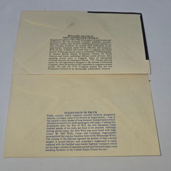 Bicentennial of America's Postal Service First Run Envelope Set of 18 Stamps - Picture 13 of 16